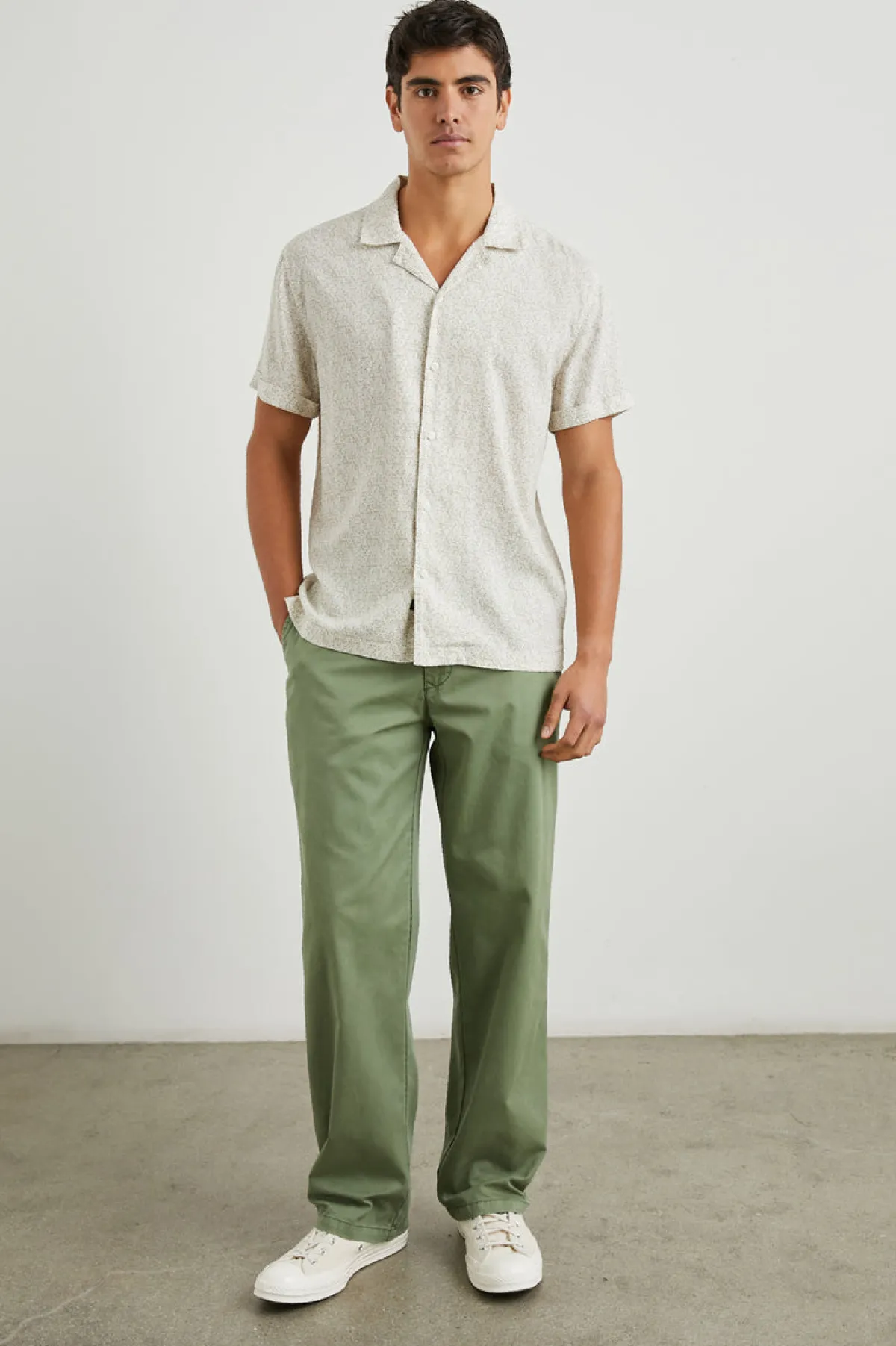 AMALFI SHIRT - PAINTED TILE KHAKI|Rails Cheap