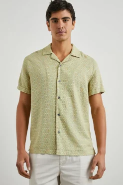 AMALFI SHIRT - PAINTED TILE MATCHA|Rails Flash Sale