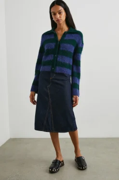 AMBER SWEATER - OXFORD STRIPE|Rails Best Sale