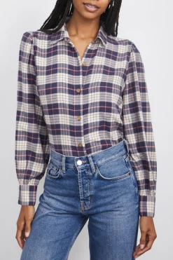 ANGELICA SHIRT - ALMOND PINK NAVY|Rails Shop