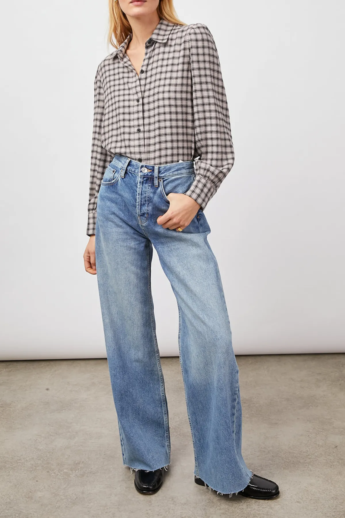 ANGELICA SHIRT - MALT ONYX|Rails Cheap