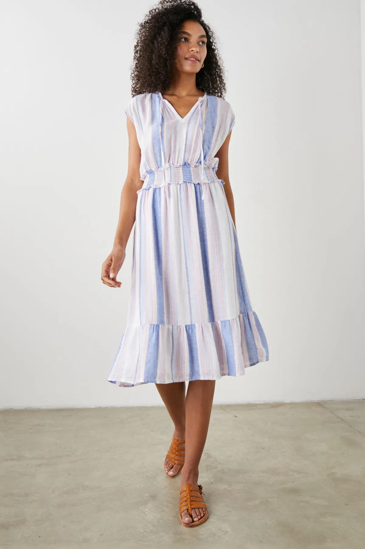 ASHLYN DRESS - MARINI STRIPE|Rails New