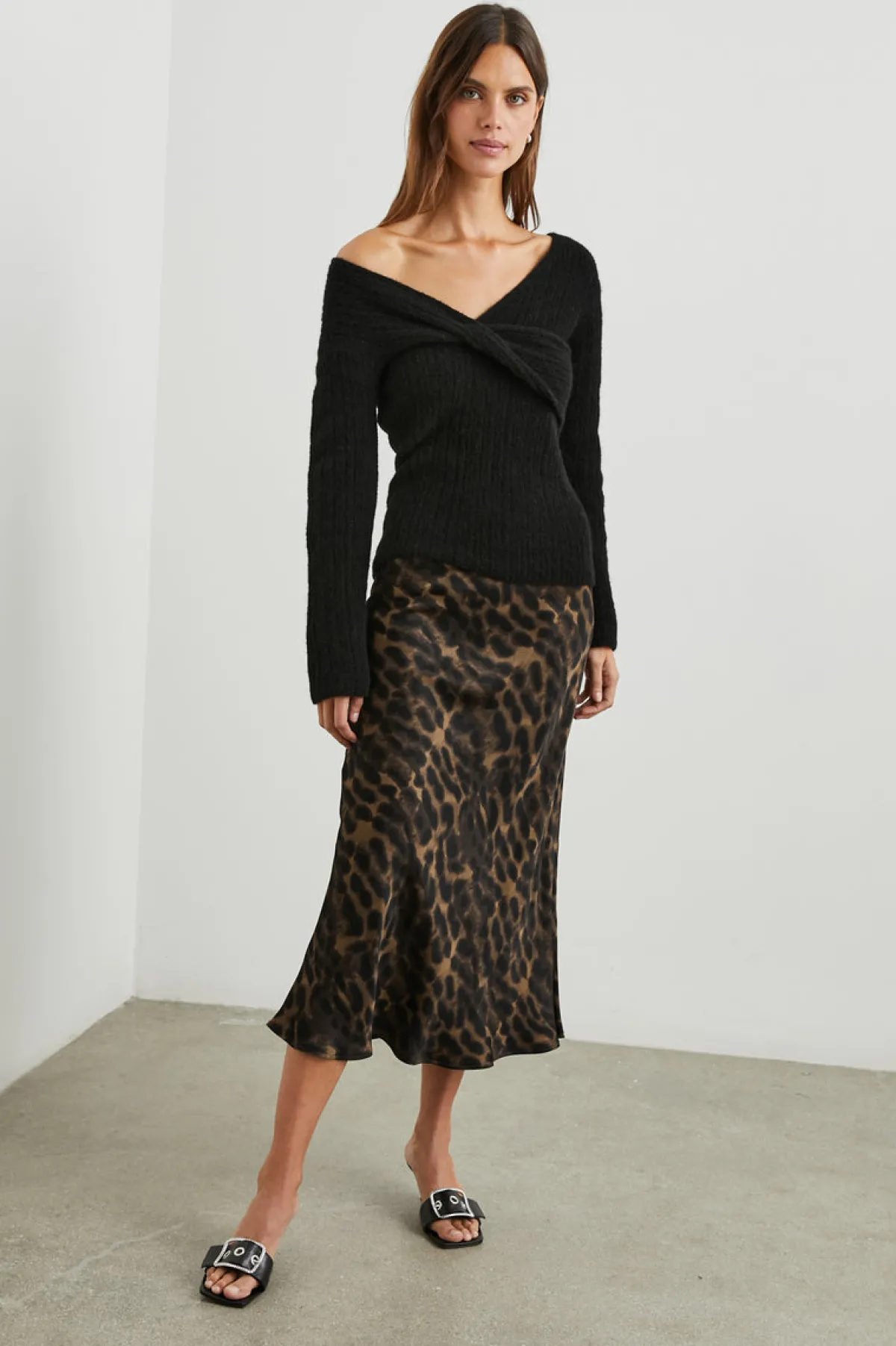 BERLIN SKIRT - UMBER LEOPARD|Rails Best