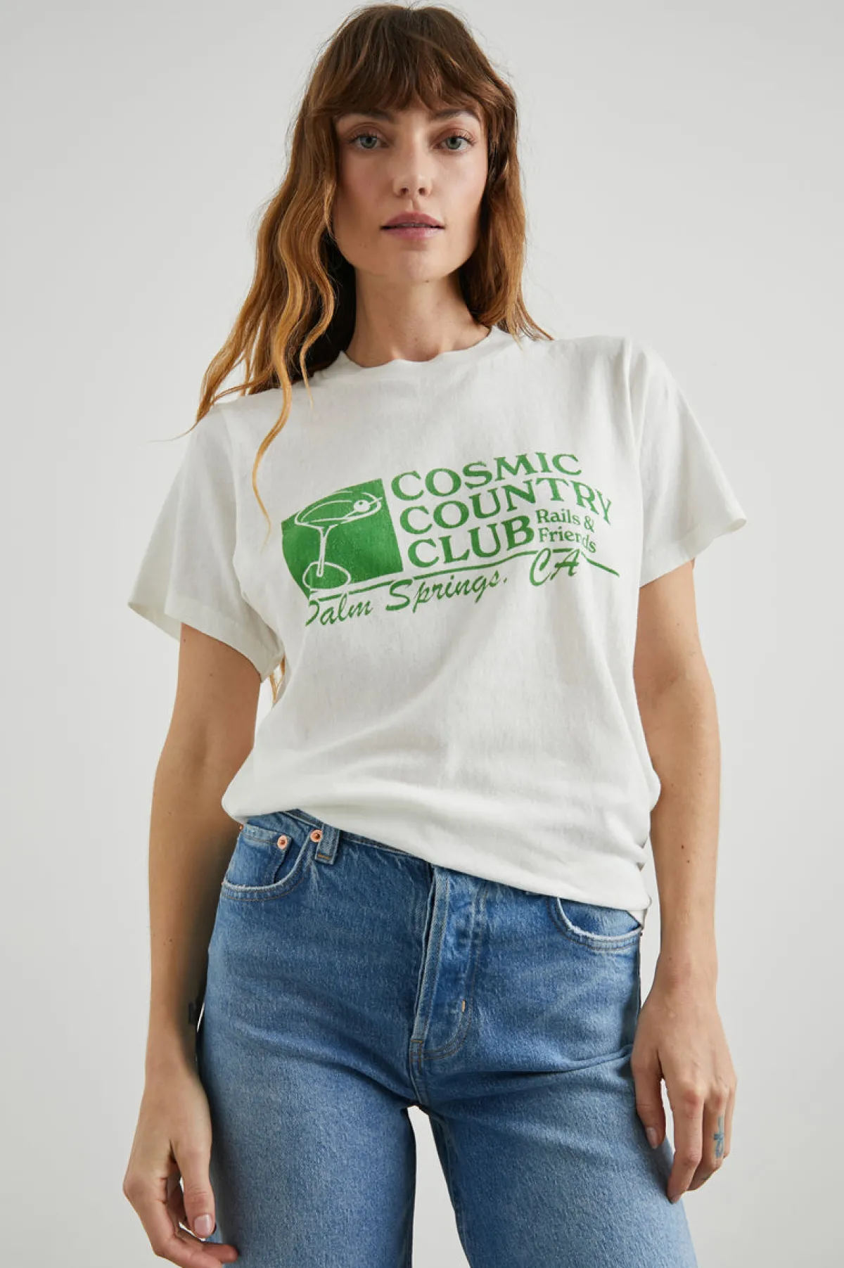 BOYFRIEND T-SHIRT - COSMIC COUNTRY CLUB|Rails Outlet