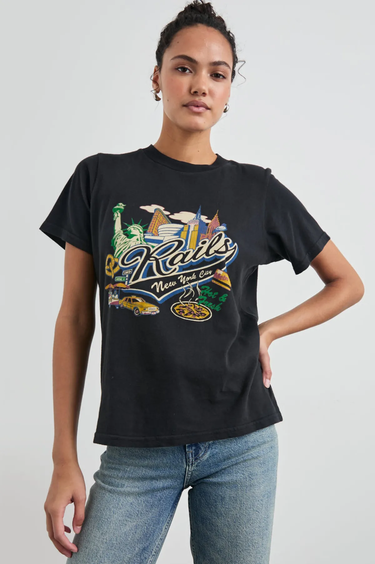 BOYFRIEND T-SHIRT - NEW YORK|Rails Cheap