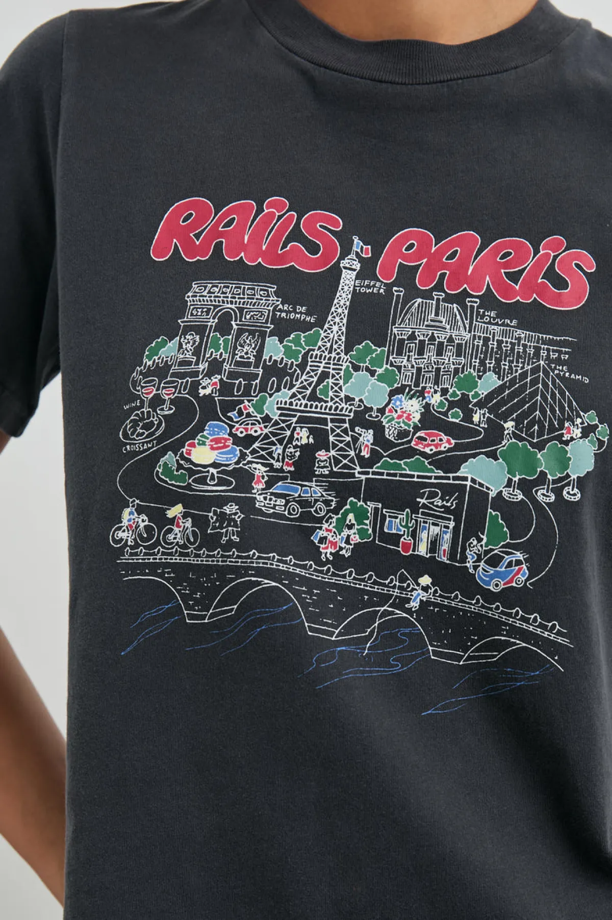 BOYFRIEND T-SHIRT - PARIS|Rails Fashion