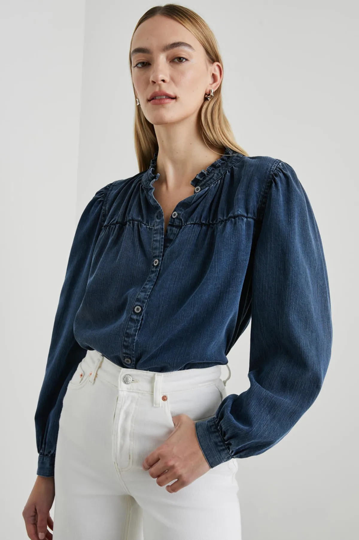 CAMILLE TOP - DARK VINTAGE WASH|Rails Sale