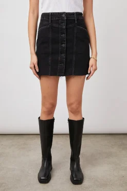 CANYON SKIRT - INKED RAW HEM|Rails New