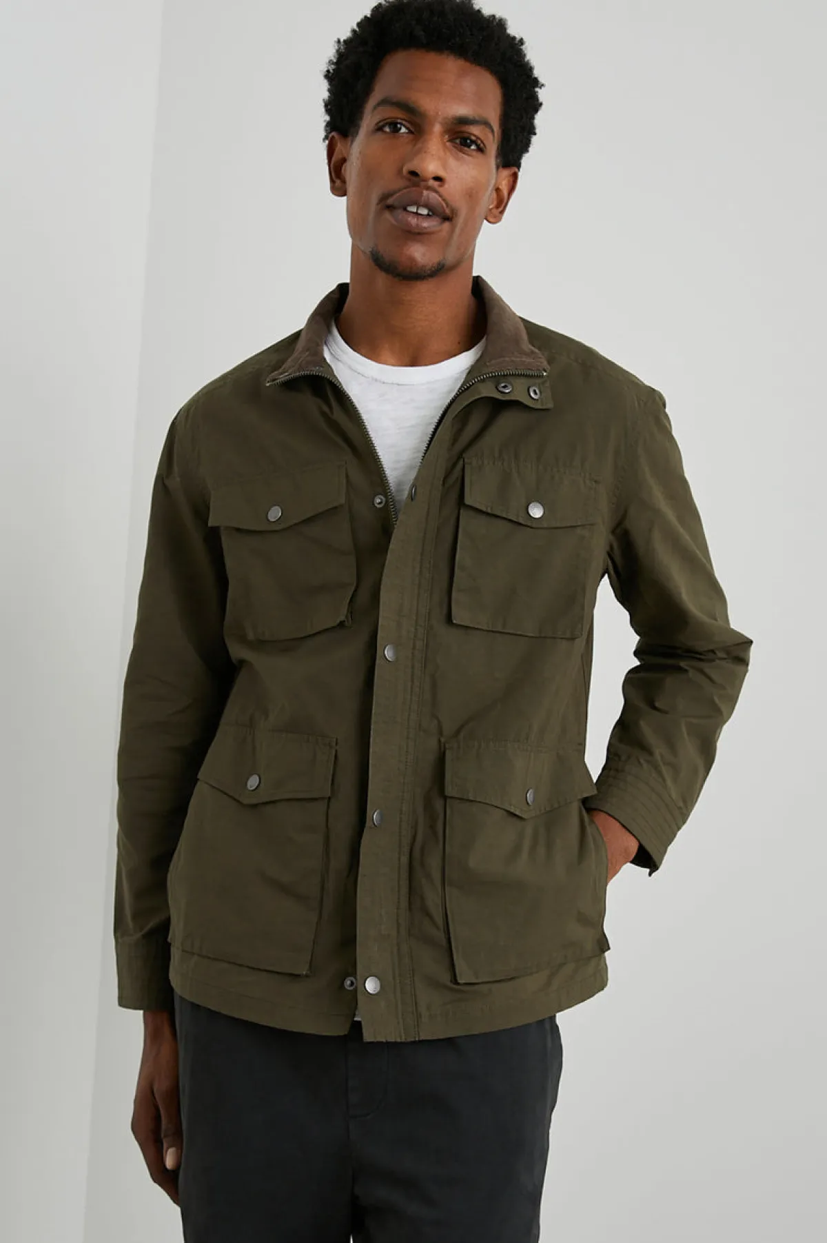 CARDIFF JACKET - DARK OLIVE|Rails Discount