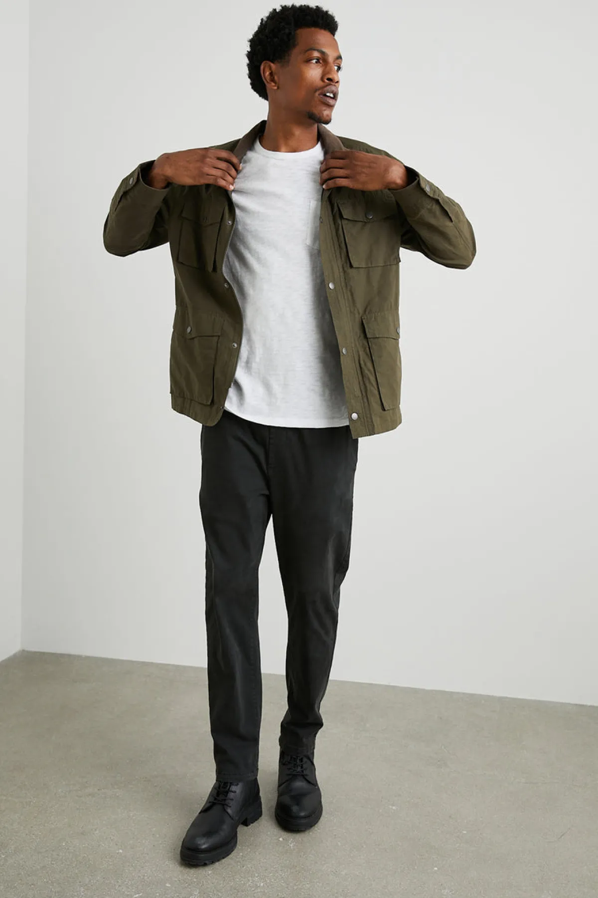 CARDIFF JACKET - DARK OLIVE|Rails Discount