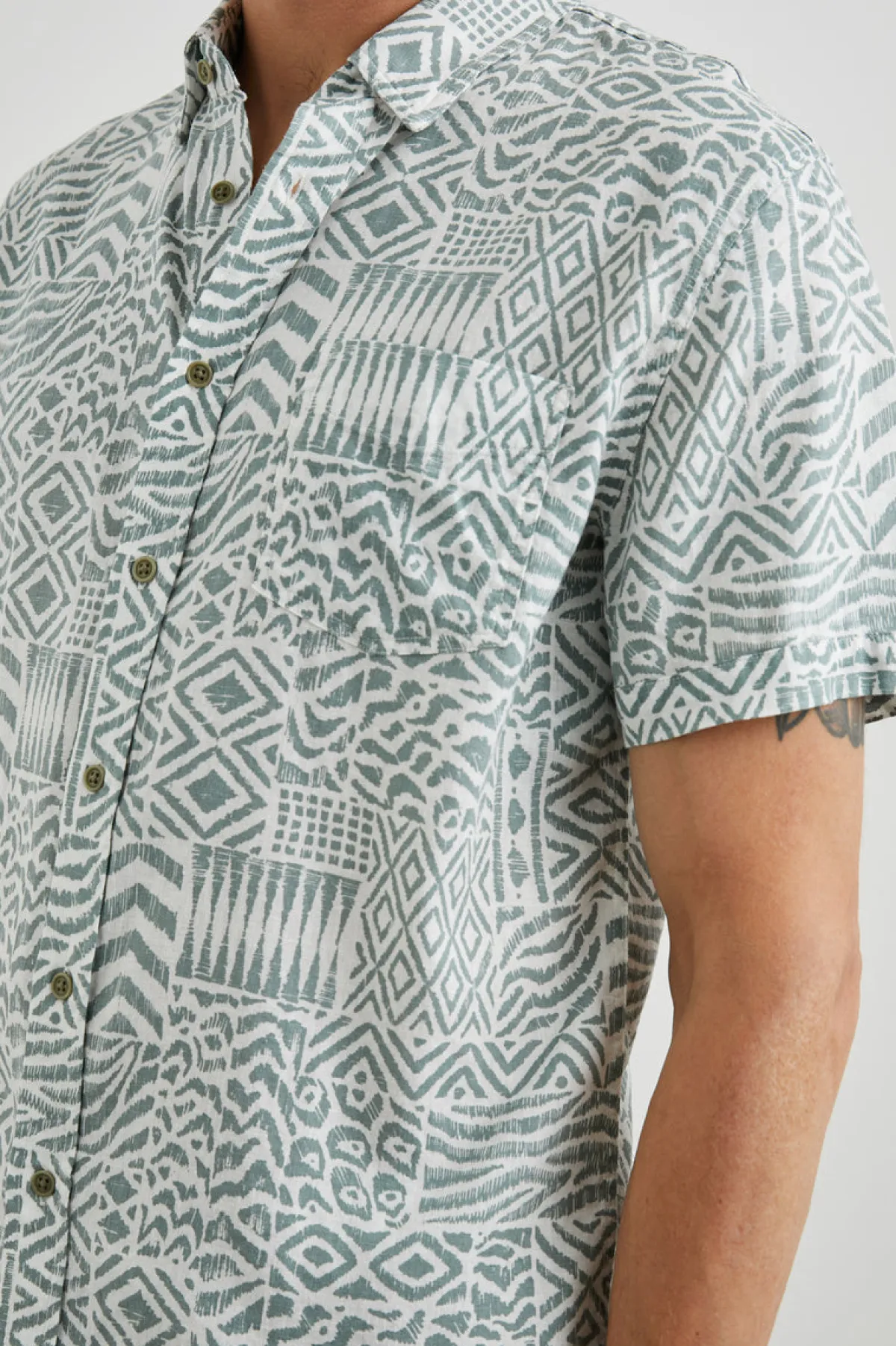 CARSON SHIRT - BAMBU BLOCK KALAMATA|Rails Cheap