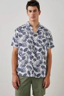 CARSON SHIRT - JUNGLE FOLIAGE ROYAL|Rails Cheap