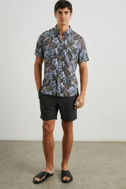 CARSON SHIRT - JUNGLE GARDEN MIDNIGHT|Rails Cheap