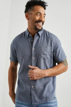 CARSON SHIRT - LOUIS LEAF SLATE|Rails Best