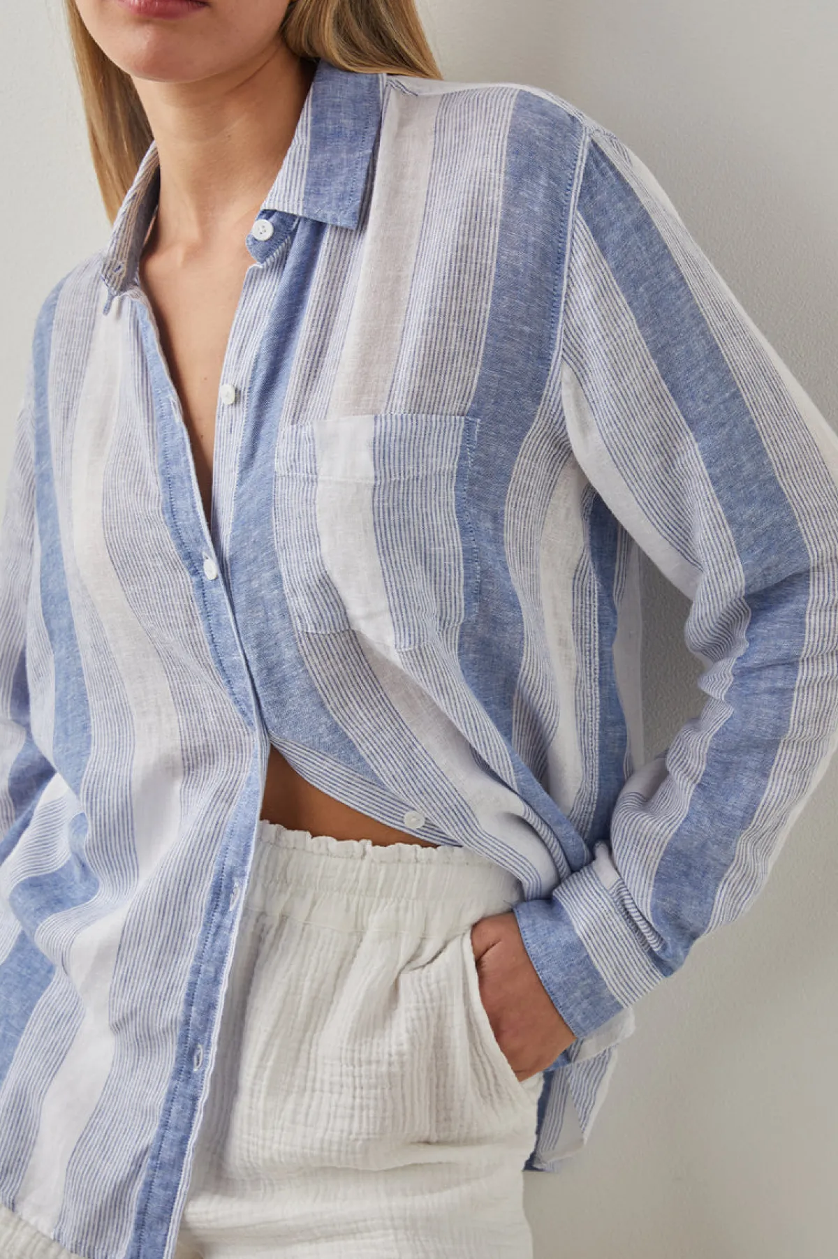 CHARLI SHIRT - NEVIS STRIPE|Rails Clearance