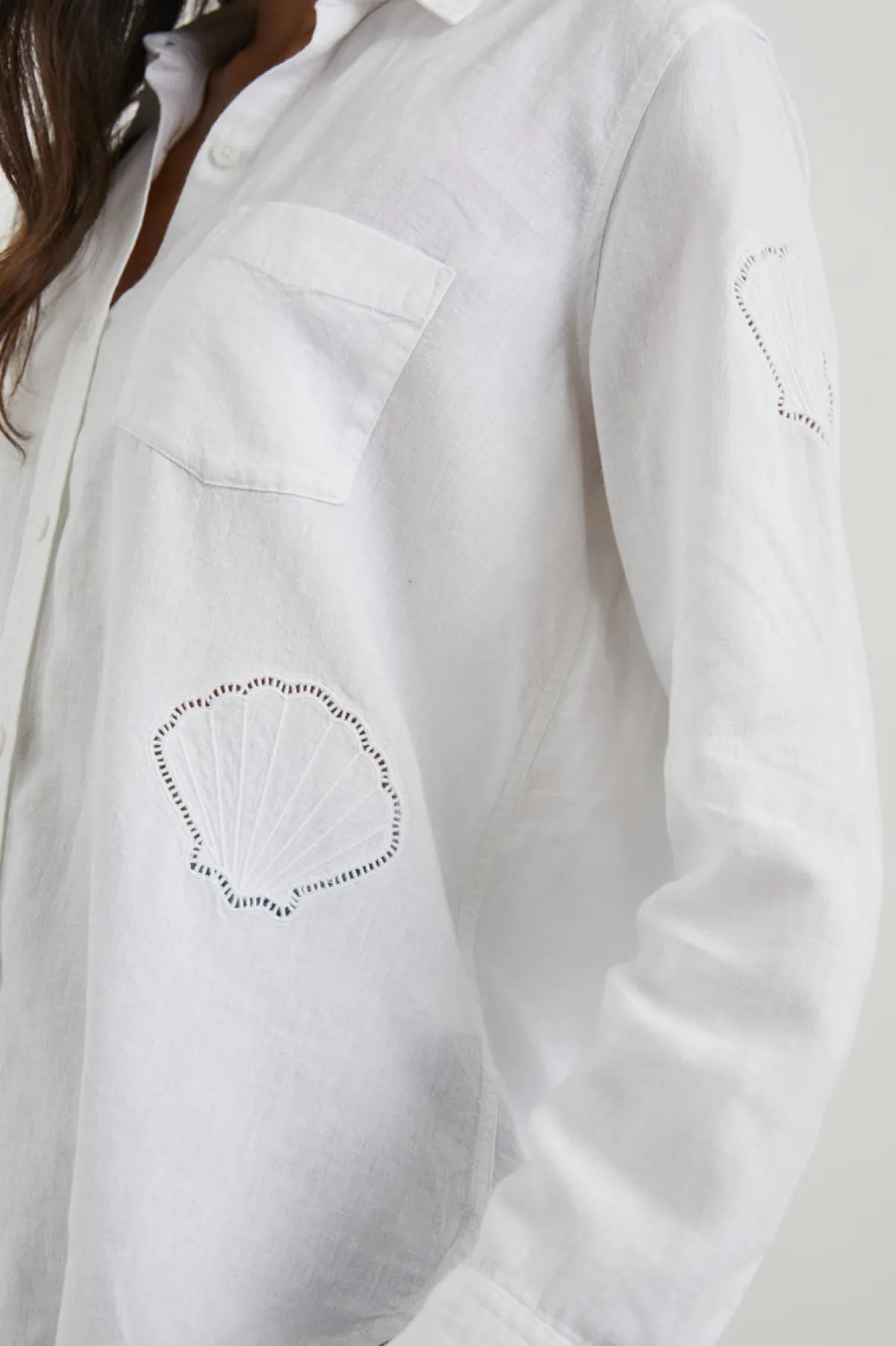CHARLI SHIRT - WHITE EYELET SHELLS|Rails Cheap