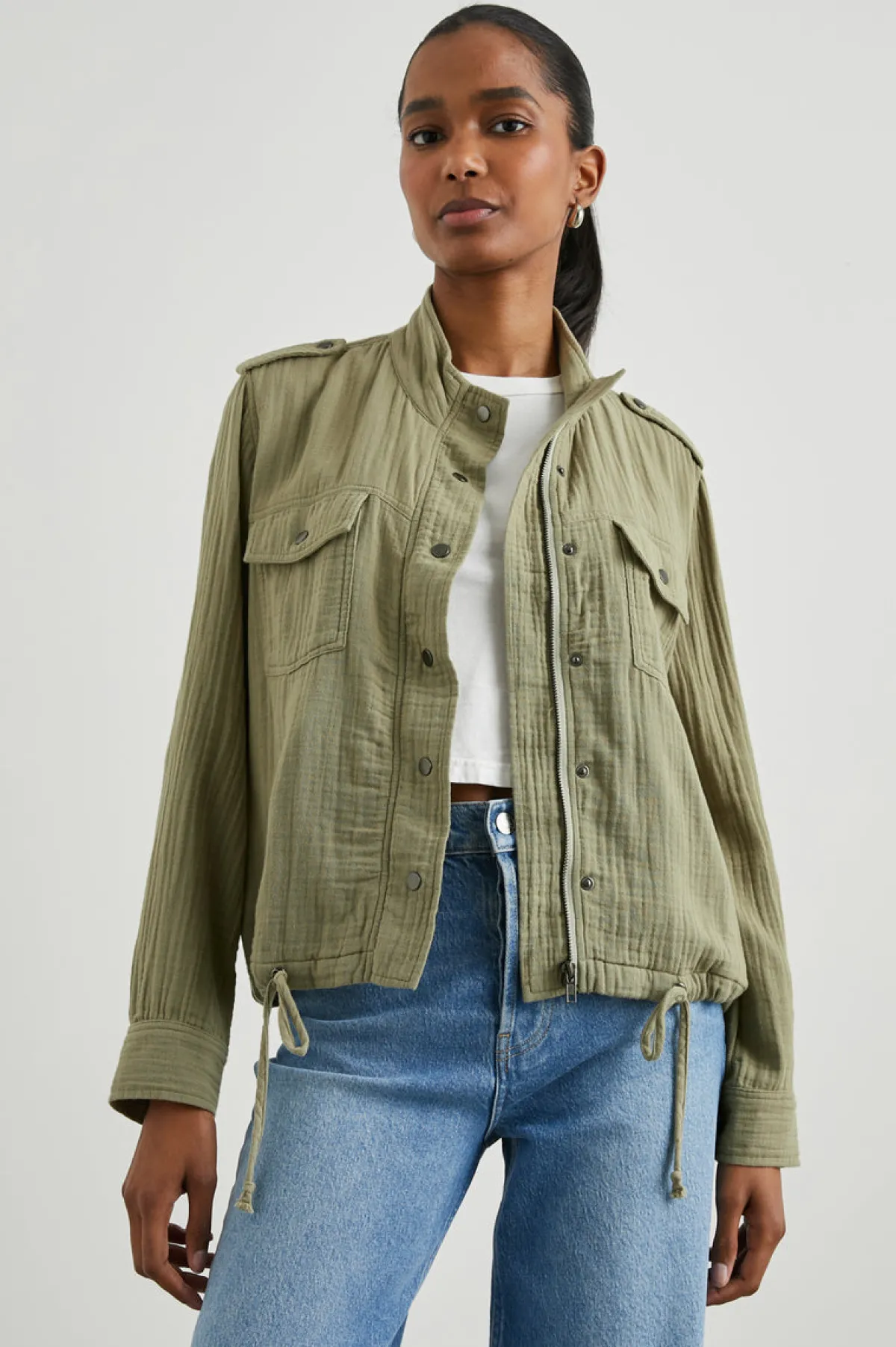 COLLINS JACKET - GAUZE MERMAID|Rails Hot