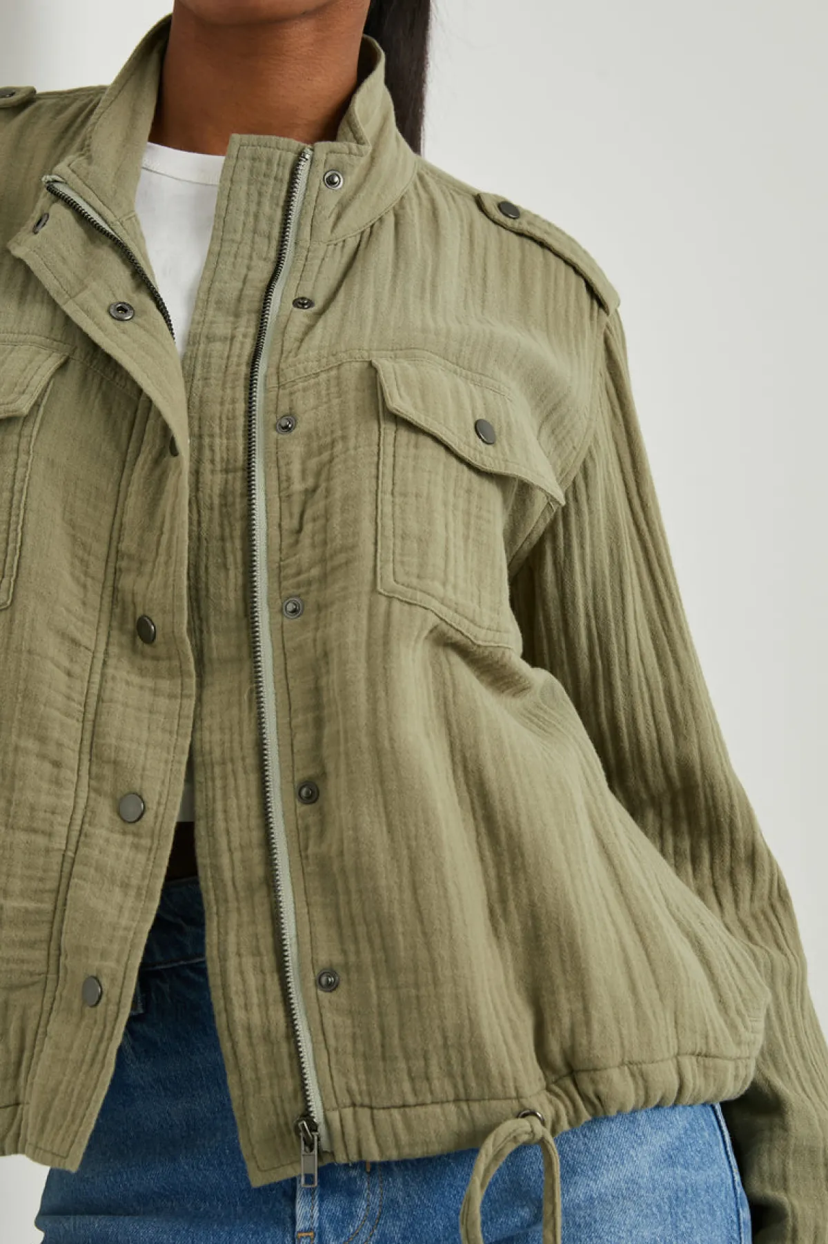 COLLINS JACKET - GAUZE MERMAID|Rails Hot