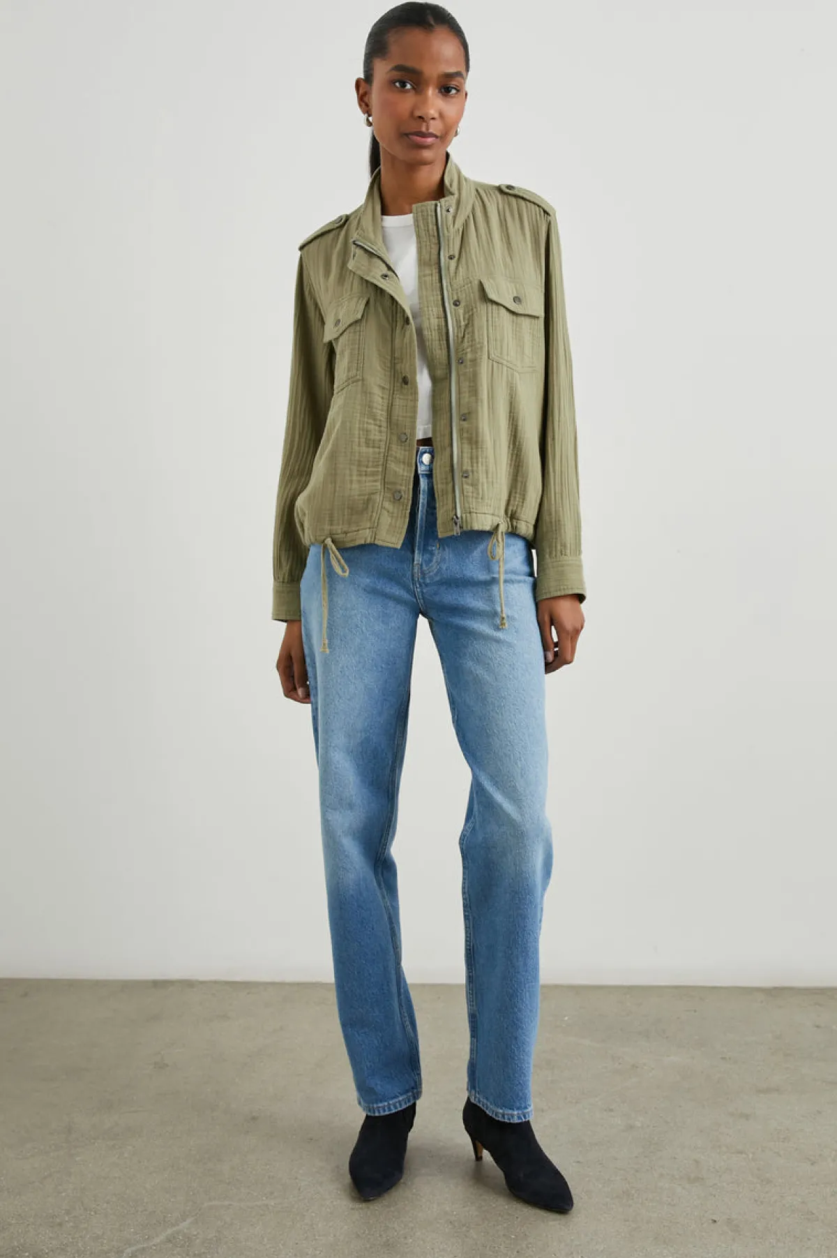 COLLINS JACKET - GAUZE MERMAID|Rails Hot