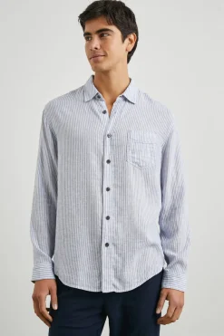 CONNOR SHIRT - DENIM WHITE RAILROAD|Rails Best Sale