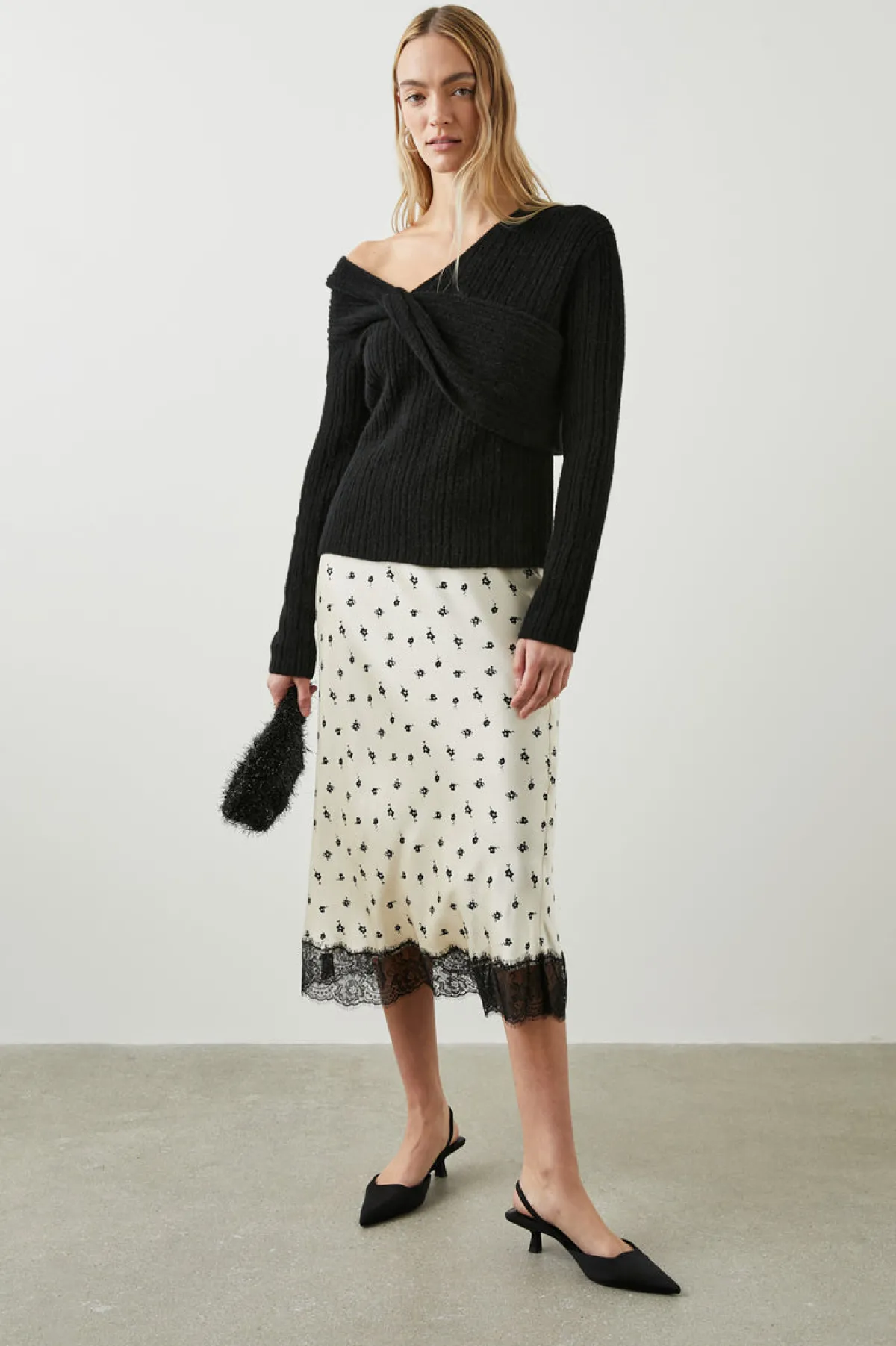 EBONY SKIRT - CHAMPAGNE FLORAL|Rails Outlet