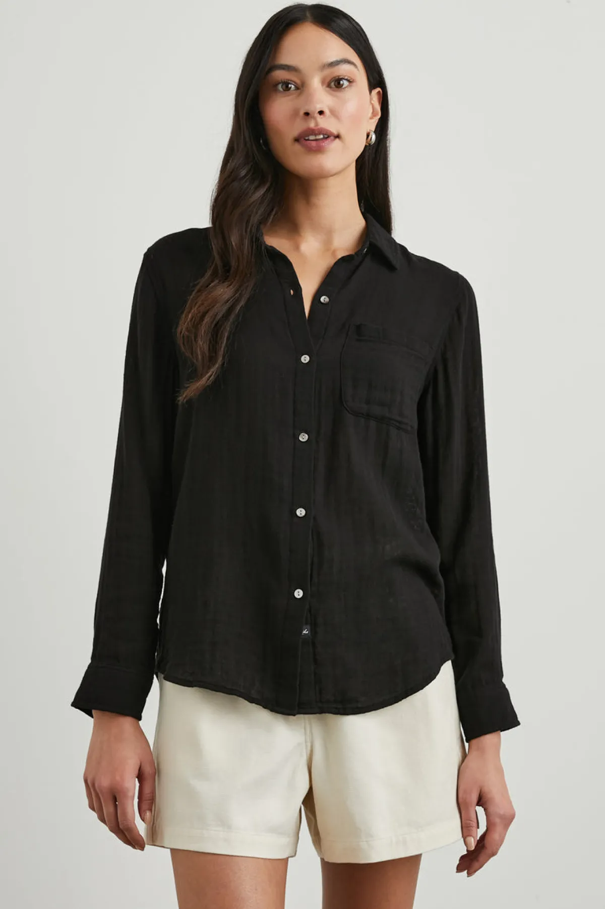 ELLIS SHIRT - BLACK|Rails Cheap