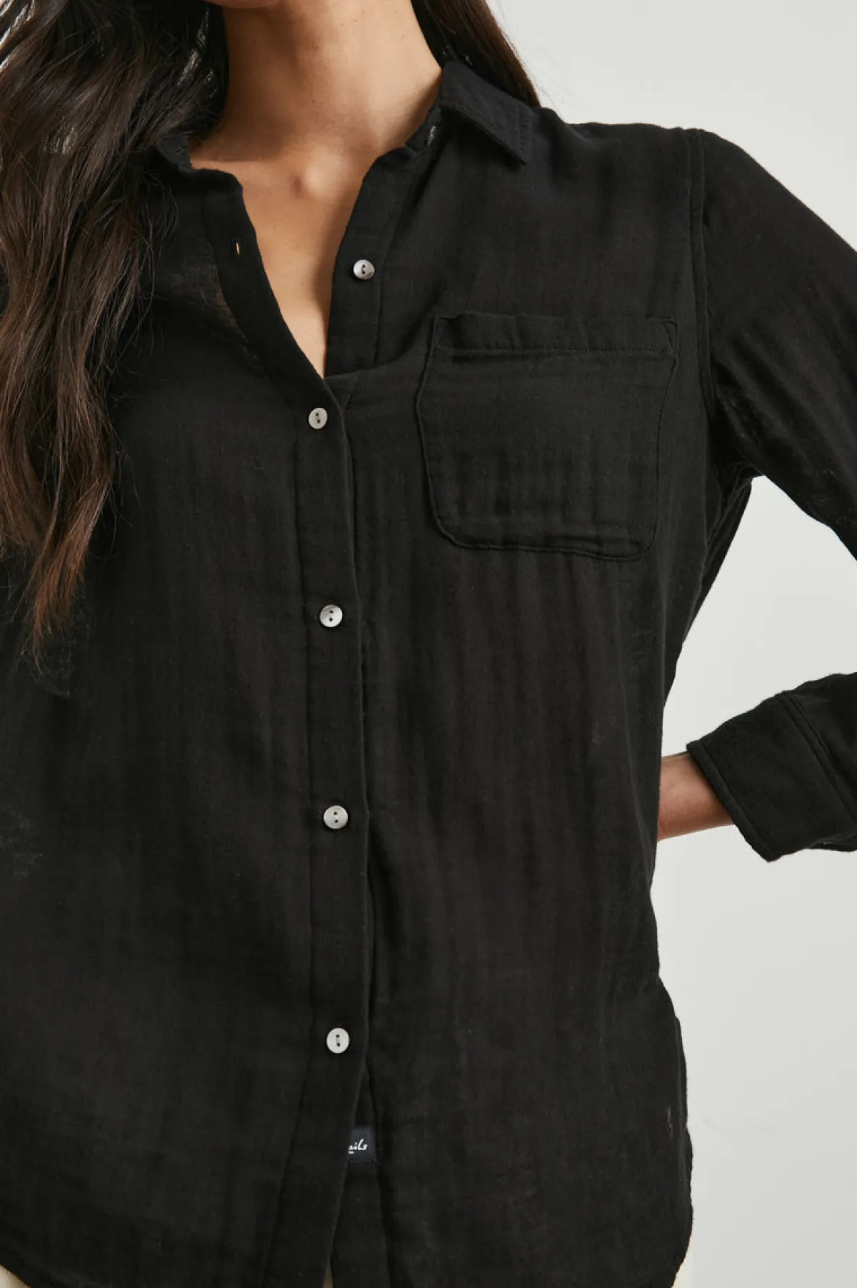 ELLIS SHIRT - BLACK|Rails Cheap