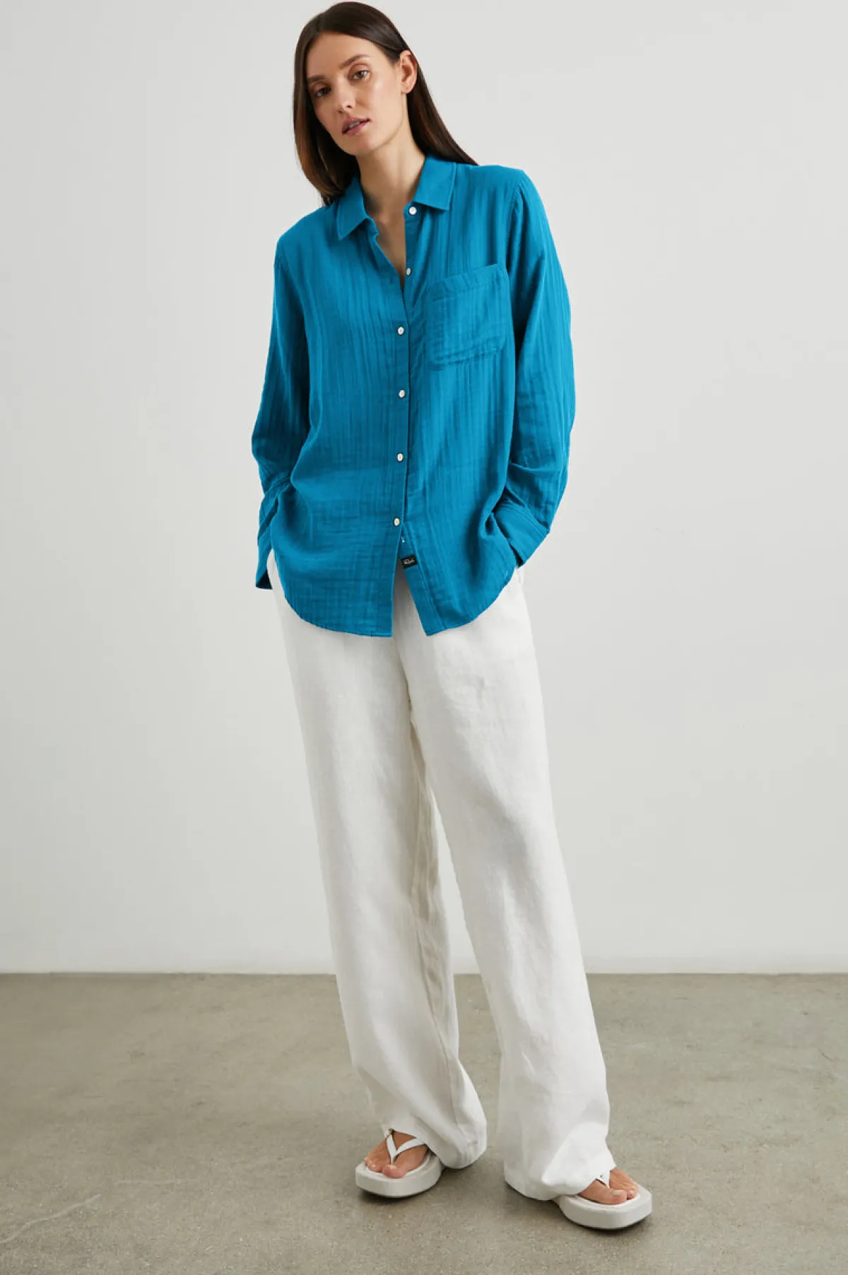 ELLIS SHIRT - TURKISH TILE|Rails Clearance
