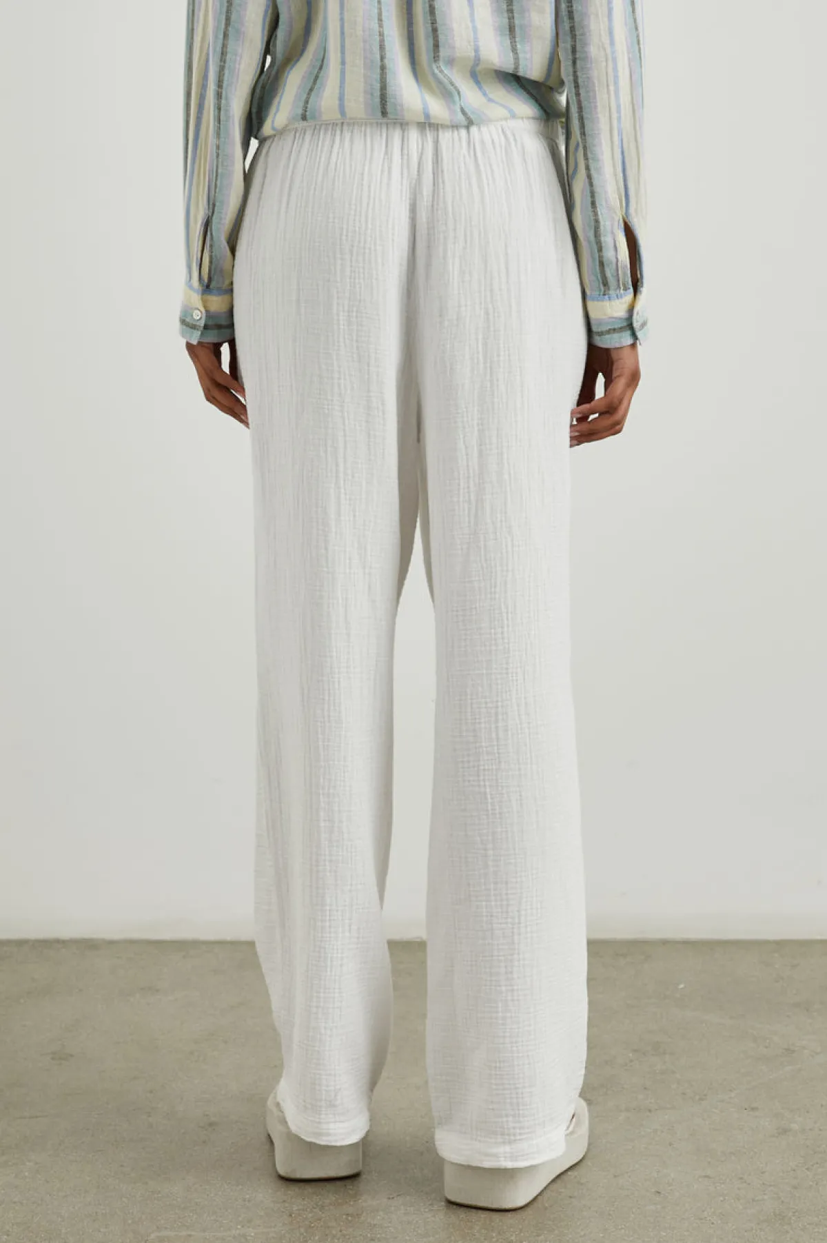 EMMIE PANT - GAUZE WHITE|Rails Clearance