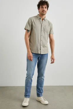 FAIRFAX SHIRT - POLYGON MICRO QUINOA|Rails Discount