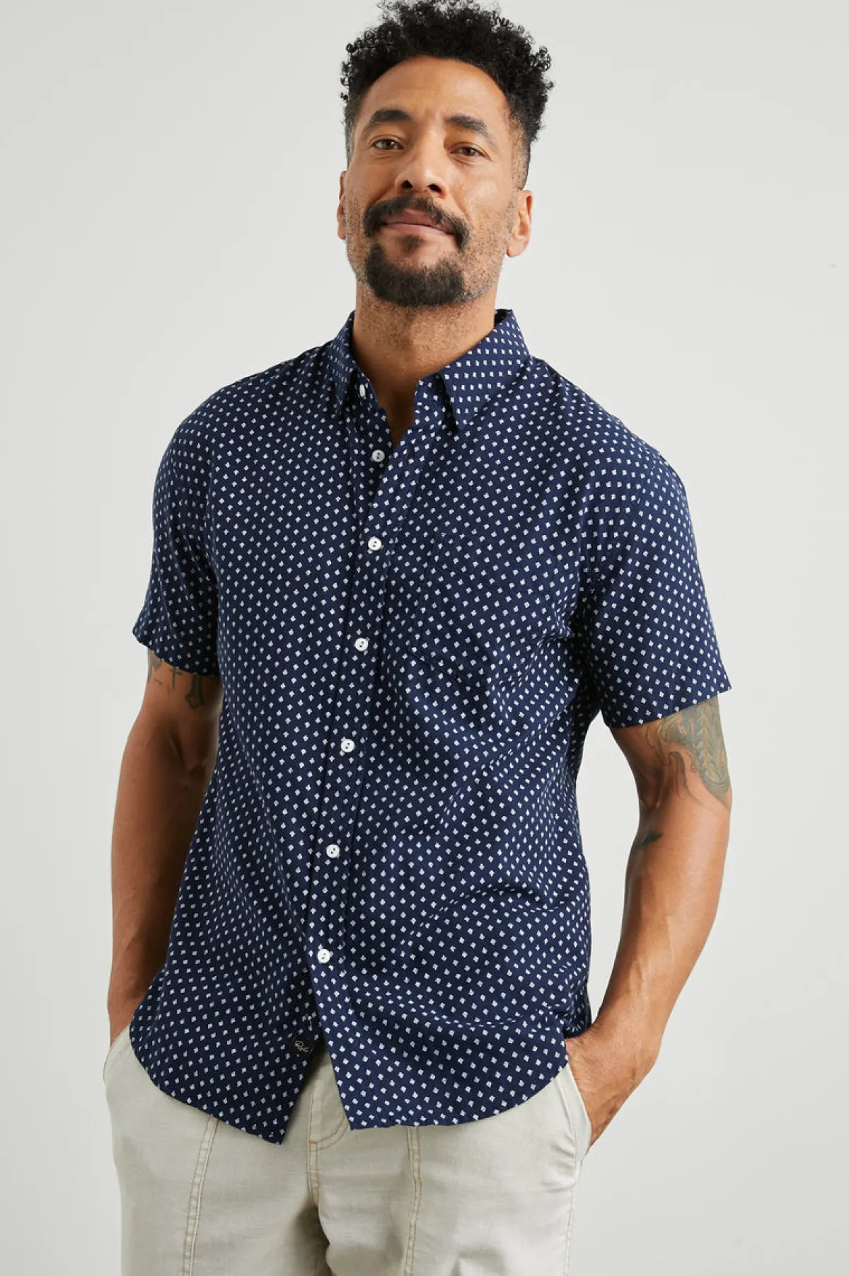 FAIRFAX SHIRT - POLYGON MICRO NAVY|Rails Shop