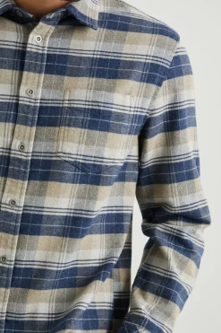 FORREST SHIRT - BARLEY DENIM TAUPE|Rails Store