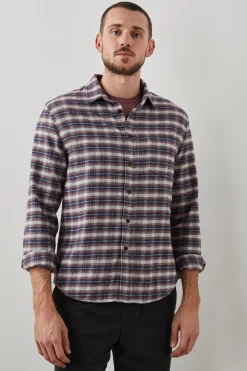 FORREST SHIRT - DUSK BERRY GREY MELANGE|Rails Flash Sale