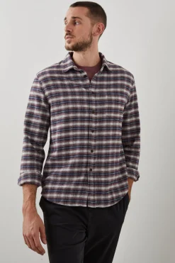 FORREST SHIRT - DUSK BERRY GREY MELANGE|Rails Flash Sale