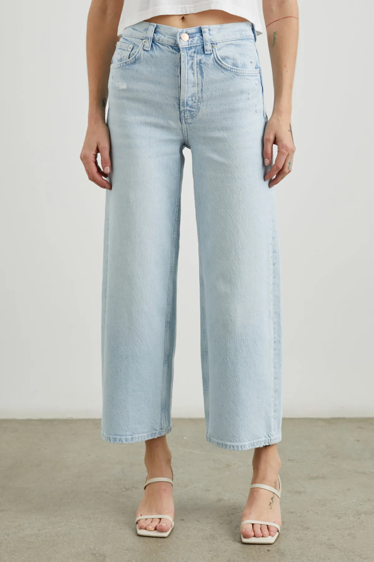 GETTY CROP WIDE LEG - OCEAN BREEZE DISTRESS|Rails Best