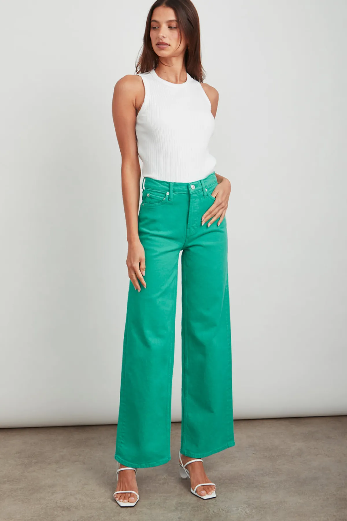 GETTY WIDE LEG - EMERALD|Rails Shop
