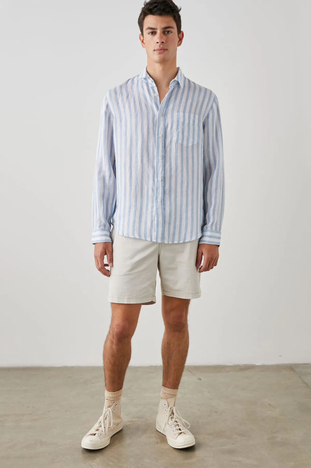 HAVANA SHIRT - ATHENA WHITE STRIPE|Rails Best Sale