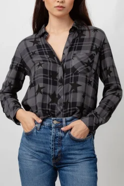 HUNTER SHIRT - ASH TWILIGHT STARS|Rails Clearance