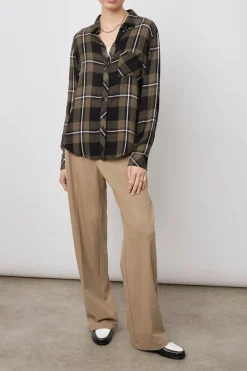 HUNTER SHIRT - BLACK OLIVE IVORY|Rails Best Sale