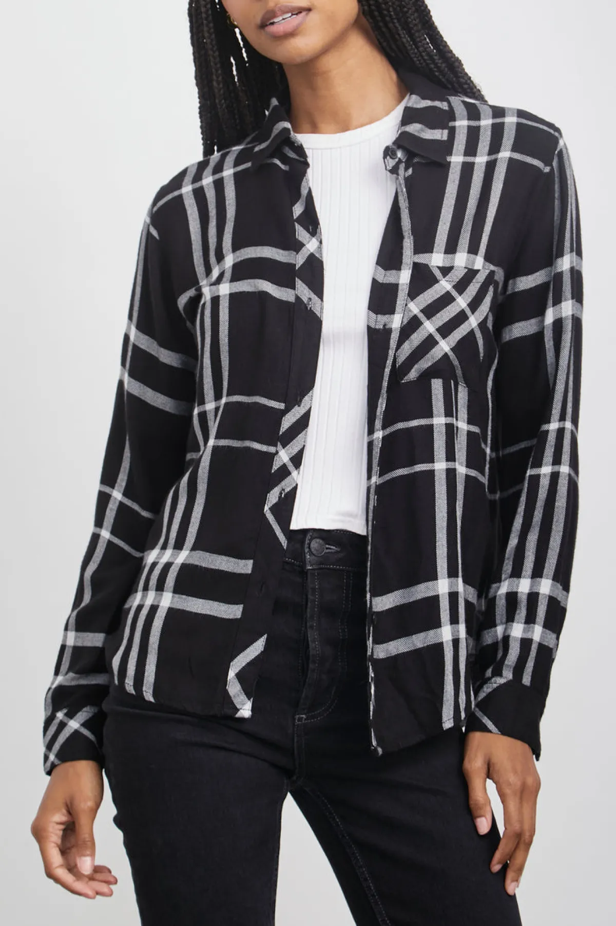 HUNTER SHIRT - BLACK STERLING|Rails New