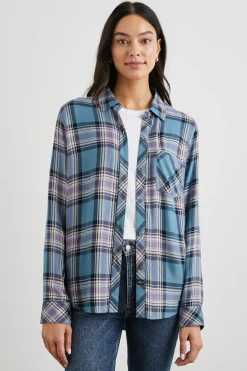 HUNTER SHIRT - BLUE JASPER BLUSH|Rails Store