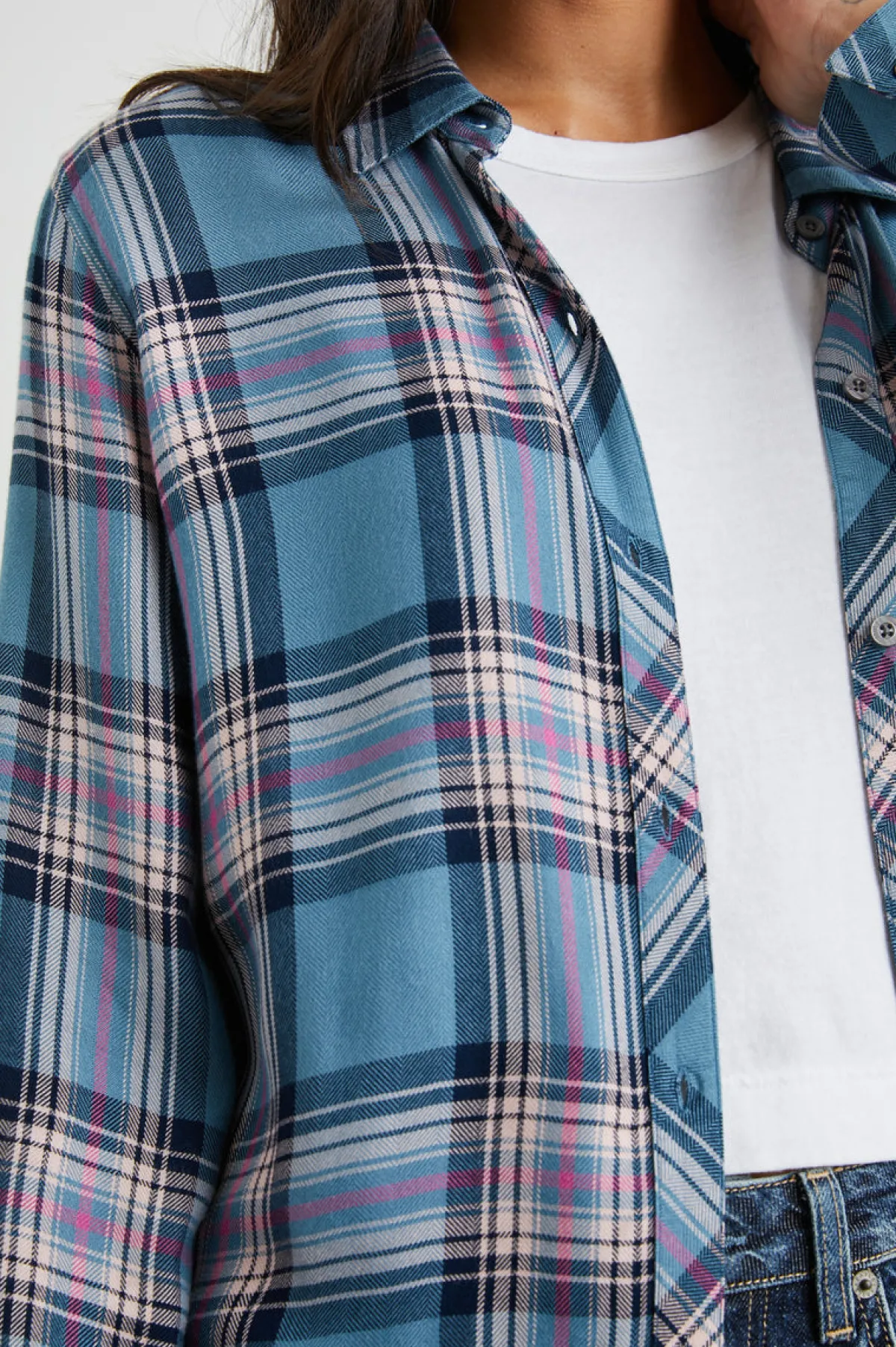 HUNTER SHIRT - BLUE JASPER BLUSH|Rails Store