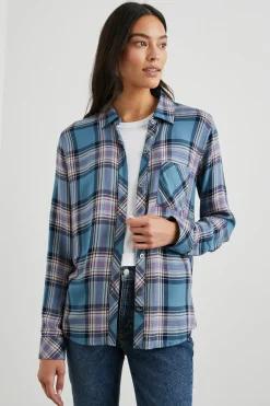 HUNTER SHIRT - BLUE JASPER BLUSH|Rails Store