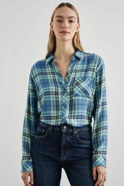 HUNTER SHIRT - BLUEBELL CITRON|Rails Store