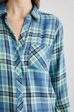 HUNTER SHIRT - BLUEBELL CITRON|Rails Store