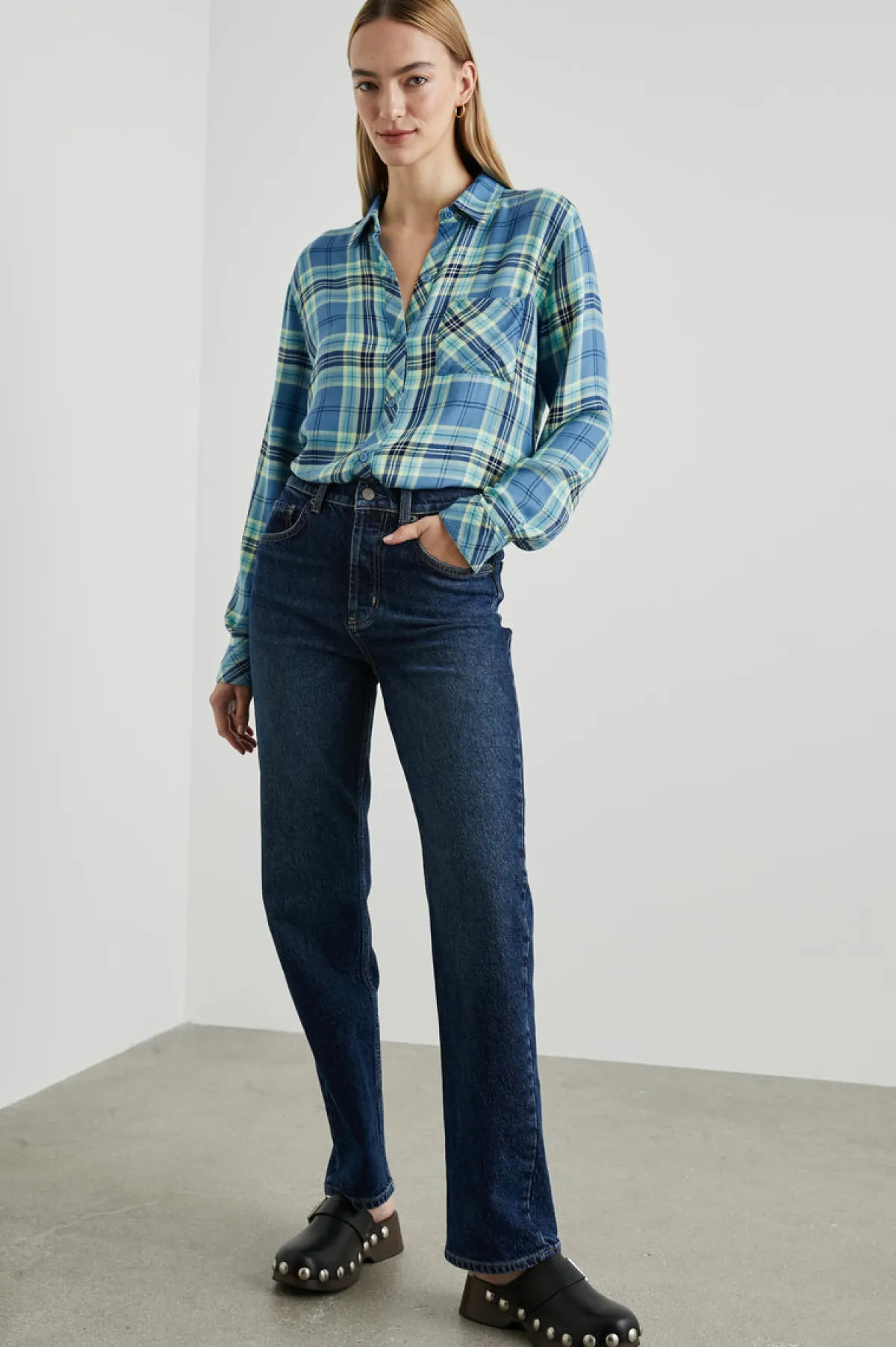 HUNTER SHIRT - BLUEBELL CITRON|Rails Store