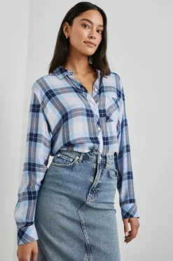 HUNTER SHIRT - LILAC CRYSTAL NAVY|Rails Online