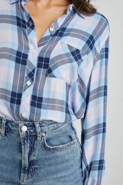 HUNTER SHIRT - LILAC CRYSTAL NAVY|Rails Online