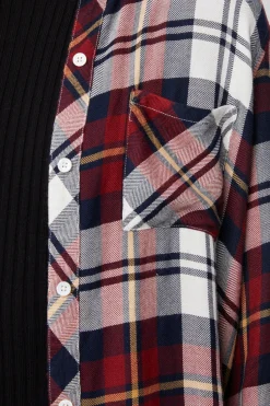HUNTER SHIRT - MERLOT NAVY GOLD|Rails Cheap