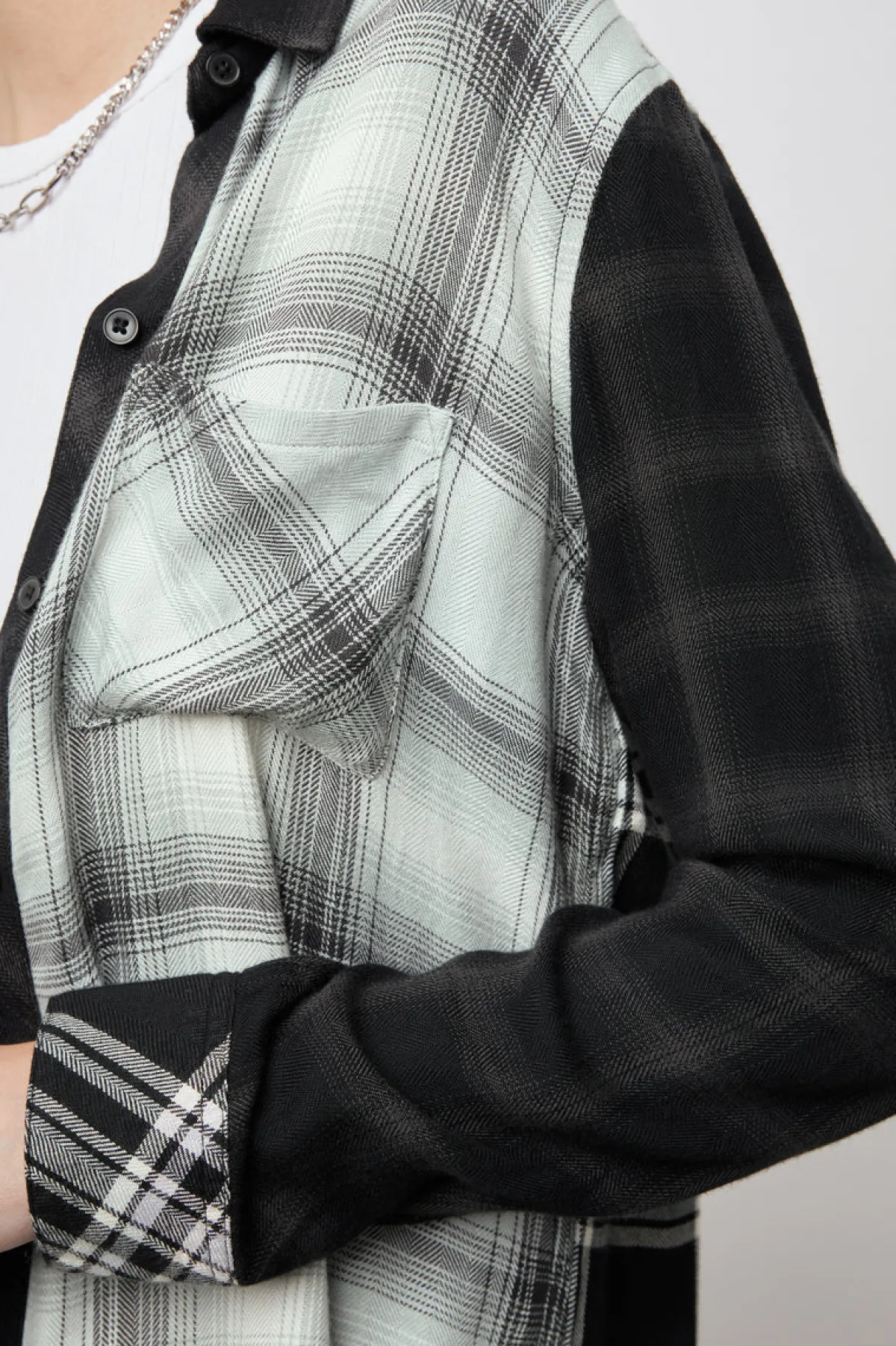 HUNTER SHIRT - MIXED ONYX PLAID|Rails Best